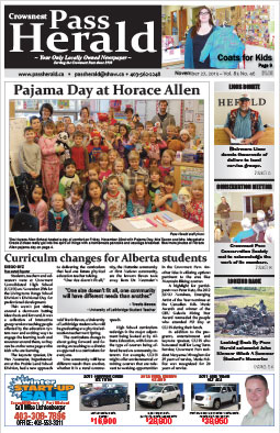 Crowsnest Pass Herald Front Page