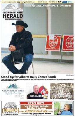 Crowsnest Pass Herald Front Page