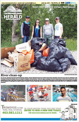 Crowsnest Pass Herald Front Page
