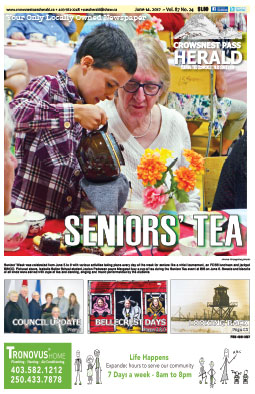 Crowsnest Pass Herald Front Page