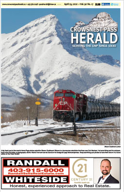 Crowsnest Pass Herald Front Page