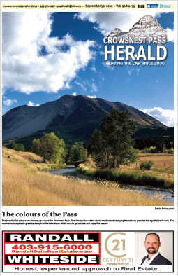 Crowsnest Pass Herald Front Page