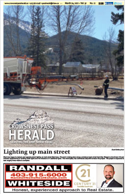 Crowsnest Pass Herald Front Page